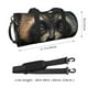thumbnail image 2 of Fotbe Tribal Style Raccoon Bolsa Deportiva de Lona Plegable con Estampado, Bolsa de Gimnasio con Bolsillo Seco/Húmedo, Bolsa de Viaje Ultraligera de Gran Capacidad, 2 of 6