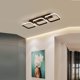 thumbnail image 4 of Candelabro Techo LED FLhrweasw Moderno Luces Colgantes para Sala Estar Square Black, 4 of 9