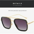 thumbnail image 5 of Rectangle Sunglasses Women Oval Vintage Sun Glasses Men Shades Female Eyewear Anti-glare UV400, 5 of 8