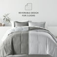 thumbnail image 2 of Noble Linens 5 Piece Bedding Bundle, Reversible Comforter and Patterned Sheet Set, Twin, 2 of 7