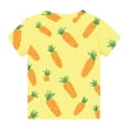 thumbnail image 5 of ZQUUVOU Kids Printed Casual Top Boys Girls Short Sleeve Crewneck Soft Cotton Blend Summer Tee for Kids 3-14 Years Yellow, 5 of 7