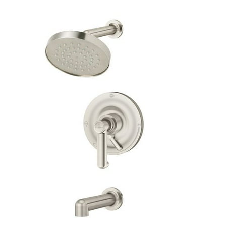 Faucet Single Handle Diverter - Museo Single Handle Tub and Shower Faucet with Integral Diverter in Satin Nickel