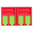 thumbnail image 1 of Transemion Practical Tray Organizer Multi-Boat Holder Jar Containers Kits Beading Storage Tray DIY Craft Red combination 1 1Set, 1 of 6