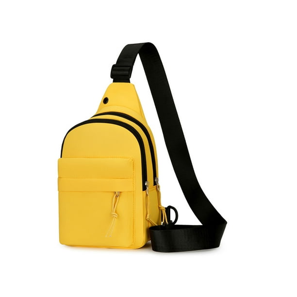 Back to School Backpack Clearance! Dvkptbk Small Sling Bag Crossbody Chest  Shoulder Water Resistant Sling Purse One Strap Travel Bag for Men Women  Boys with Earphone Hole 