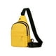 thumbnail image 2 of Mochila bandolera con orificio para auriculares | Bolso de pecho de gran capacidad para senderismo, escuela y viajes | Nailon impermeable, correa ajustable | Beige, amarillo, azul, negro, 2 of 5