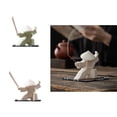 thumbnail image 1 of Incense Stick Burner Unique Delicate White Porcelain Chinese Ceramic Samurai Censer Holder Home Decor for Home, 1 of 8