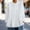 White, variant on BUIGTTKLOP Womens Cotton Linen Button down Shirts Long Sleeve Pleated Shirts Crewneck Lightweight Summer Tops Blouses 2026