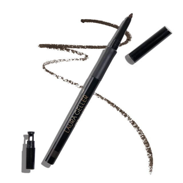 LAURA GELLER NEW YORK INKcredible Gel Eyeliner - Brown Sugar - Lápiz delineador de ojos resistente al agua y a prueba de manchas - Sacapuntas incorporado