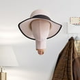 thumbnail image 6 of Dualoai Wall Mounted Female Velvet Mannequin Head Hat Display Stand for Salons Homes Beige, 6 of 9