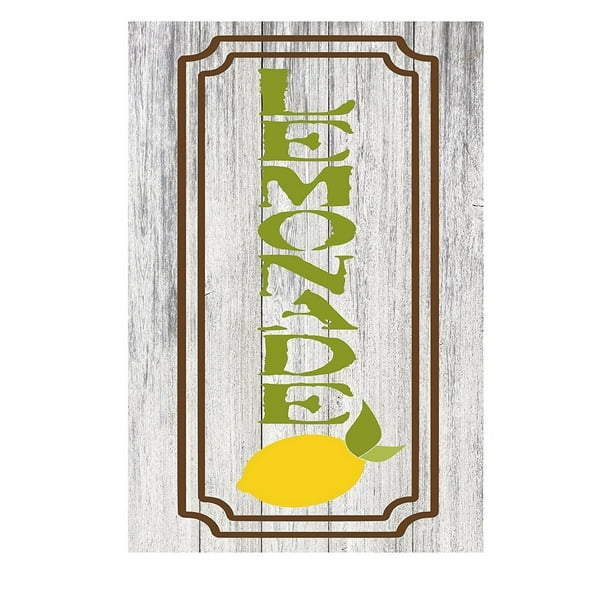 Lemonade Stand Vertical Cafe Style Rustic Kitchen Metal Sign 12 X 8 Walmart Com Walmart Com
