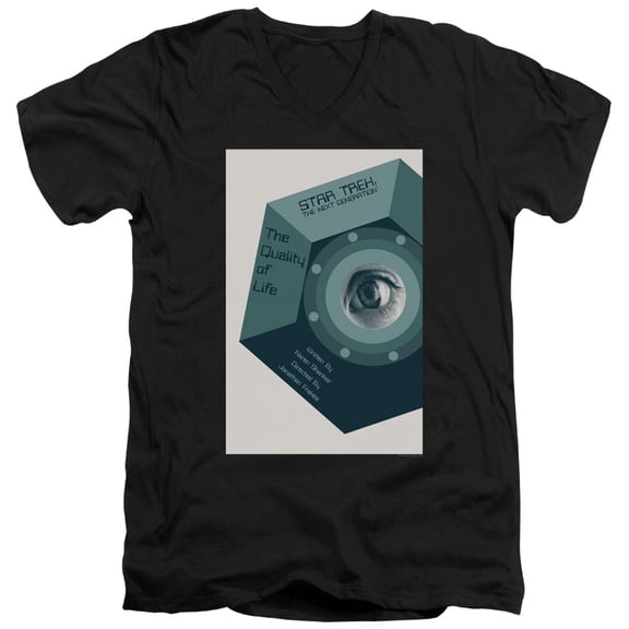 Star Trek - Tng Season 6 Episode 9 - Slim Fit V Neck Shirt - Small