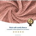thumbnail image 2 of Alfombrilla de felpa de doble cara, lavable, suave y cálida, funda cómoda para mascotas (perros, sofá, cama, coche, caseta, manta), color rosa, 80 x 100 cm., 2 of 5