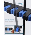 thumbnail image 5 of Fishing Rod Rack Holders Wall-mounted Fish Pole Holder for Garage & Boat 6-Rod Storage Racks (Horizontal Blue, 1 Pair), 5 of 12