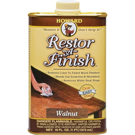 Howard Products Restor-A-Finish Walnut Restore Finish - Brown - Pack of 10
