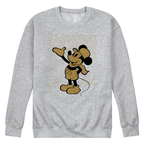 Disney - Winter Wishes Mickey Sparkle - Men's Crew Fleece Sweatshirt Sweatshirt