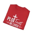 thumbnail image 5 of Plot Twist He Lives, Gildan Unisex Softstyle T-Shirt, Graphic Tee, S-3XL, 5 of 5