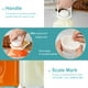 thumbnail image 2 of Botella de vidrio para leche Ritayedet, paquete de 4, 1,9 L con pico de silicona, 2 of 7