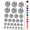 Black, variant on Pie Chart Business Office Icon Water Resistant Temporary Tattoo Set Fake Body Art Collection - Purple