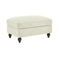 thumbnail image 5 of JERFIT Modern Convertible Ottoman with Removable Ruffle Skirt, Soft Chenille Storage Footstool for Living Room, Beige and White Accent, 5 of 9
