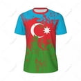 thumbnail image 2 of Exclusive design Azerbaijan Flag Grain 3D Printed Men For Running Bike Soccer Tennis Fitness Sports tshirt Mesh Fans T-shirt, 2 of 12