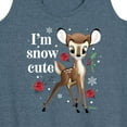 thumbnail image 3 of Disney Bambi - Christmas - I'm Snow Cute - Women's Racerback Tank Top, 3 of 5