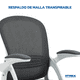 thumbnail image 4 of Silla De Escritorio Ergonómica Con Soporte Lumbar Gris Nuvai, 4 of 10