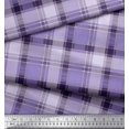thumbnail image 2 of Soimoi Polyester Crepe Fabric Gingham Check Printed Fabric 1 Yard 52 Inch Wide, 2 of 5