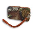 thumbnail image 2 of Zeckos Forest Camouflage iPhone 5/5s Wallet Wristlet with Mock Croc Trim - Orange - Size Small, 2 of 3