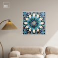 thumbnail image 3 of Zellige Art Tile Canvas Retro Geometric Abstract Wall Art by Art Remedy, White Frame, 30" x 30", 3 of 7