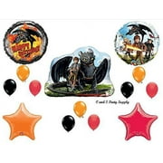 HOW TO TRAIN YOUR DRAGON 2 HAPPY BIRTHDAY PARTY Balloons Decorations Supplies Hiccup and Toothless by Anagram
