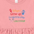 thumbnail image 4 of Inktastic Lacrosse Baby Girls Baby Dress, 4 of 5