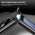 thumbnail image 3 of Magnetic for Samsung Galaxy Z Flip 6 Case with Ring Holder, [Hinge Protection] Built in Screen Protector & Camera Protection Slim Thin Hard PC Kickstand Shockproof Protective Case, Black, 3 of 13