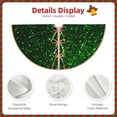 thumbnail image 3 of Bingfone Christmas Tree Skirt Mat Christmas Decoration Interior 48" -Green Sparkling, 3 of 6