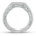 thumbnail image 3 of Pompeii 3/4ct Vintage Curved Diamond Ring Guard 14K White Gold (H/I,I1-I2), 3 of 3