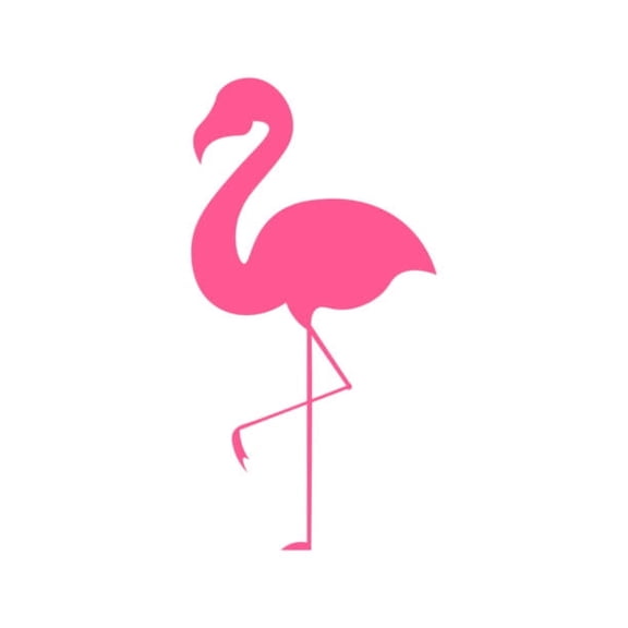 Flamingo 6 Inch Vinyl Car Decal – Cute Animal Summer Beach Sticker for Truck, Car, Tumbler, Cup, Laptop, Decor, Locker, Table, Window