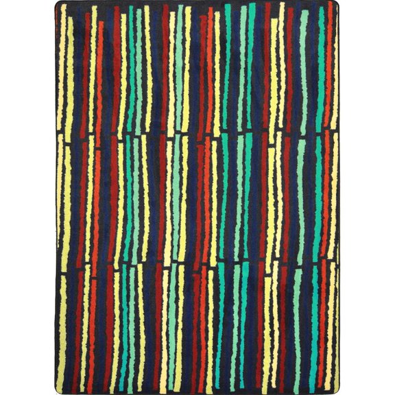 Joy Carpets Kid Essentials Cascade 7'8" x 10'9" Area Rug in Color Multi