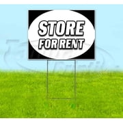 Store For Rent 18 x 24 Yard Sign, Includes Metal Step Stake