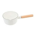 thumbnail image 4 of PAMINGONO Enamel Cookware White Milk Pot 1Pcs 11.8x5.9x3.1in, 4 of 8