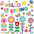 thumbnail image 2 of Pegatinas de pared navideñas Huarll, 9 unidades, flores de primavera, gel grueso, mariposas, pegatinas de gel para ventanas, para niños y adultos, hogar, avión, aula, guardería, suministros para, 2 of 8
