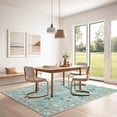 thumbnail image 3 of GlowSol 10x13 Charming Botanical Butterfly & Insect Washable Area Rug, Non-Slip Low-Pile Stain Resistant Floor Carpet for Living Room Bedroom Nursery Home Decor, Green, 3 of 9