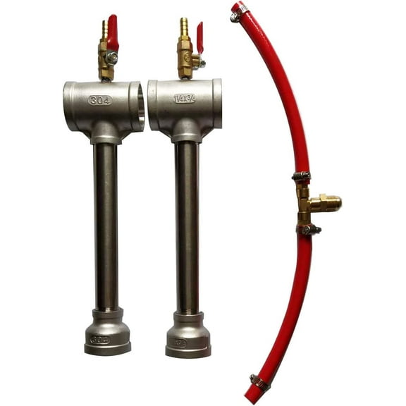 Propane Gas Forge Burner, Stainless Steel High Pressure Double Forge Burner for Blacksmith Furnace Knife Making