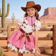 thumbnail image 2 of ANINEO Girls Clothes With Vest And Skirt For Party Holiday Cowboy Party Birthday Christmas Halloween Dress Up Clothing for Child, 2 of 9