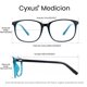 thumbnail image 4 of Cyxus Lentes para Computadora Hombres y Mujeres Anti Luz Azul Lente Antireflejant Bloqueo UV Antifatiga Anteojos 8121T54 Cyxus Style, 4 of 5