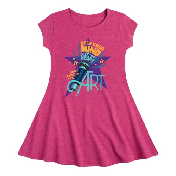 Karma's World - Open Your Mind, Open Your Heart - Toddler And Youth Girls Fit And Flare Dress