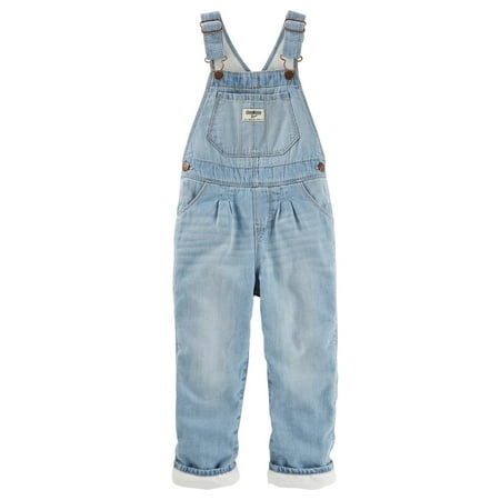 - OshKosh B'gosh Baby Girls' Fleece-Lined Overalls - Feather Cream Wash, 6 Months