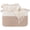 brown&white, variant on HLAOLA 90L Large Cotton Rope Basket with Sturdy Handles – Woven Blanket Basket for Living Room, Laundry, Nursery & Toy Storage, Storage Bin Foldable & Safe for Baby