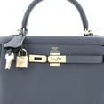 thumbnail image 6 of Pre-Owned Hermes Kelly Handbag Grey Togo with Permabrass Hardware 25 By Rebag, 6 of 8