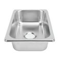 thumbnail image 1 of Small Bar Sink, Stainless Steel Kitchen Sink Rectangular Single Bowl  Kitchen Bar Sink with 40mm Sewer Outlet, Rectangular Hand Wash Basin Sink for Boat Caravan Yachts Boats, 1 of 7