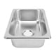 thumbnail image 5 of Fregadero De Barra Pequeño, Fregadero De Cocina De Acero Inoxidable, Fregadero De Barra De Cocina Rectangular De Un Solo Tazón Con Salida De Alcantarillado De 40 Mm, 5 of 7