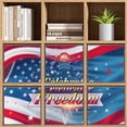 thumbnail image 7 of Set of 6 Collapsible Oxford Fabric Storage Cubes with Handles, Foldable Closet Organizer Bins for Clothes, Toys, Shelves, Home & Kitchen Celebrate Freedom 4th of July, 7 of 7